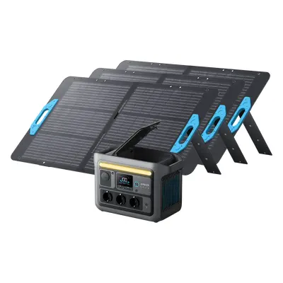 Anker SOLIX C800 Solargenerator + 3× 100W Solarpanel