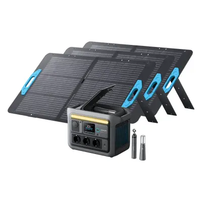 Anker SOLIX C800 Plus Solargenerator + 3× 100W Solarpanel