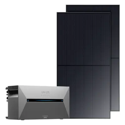 Anker SOLIX Solarbank 2 E1600 Plus + 820Wp Solarmodul + 1× BP1600 Erweiterungsakku Solarbank 2 E