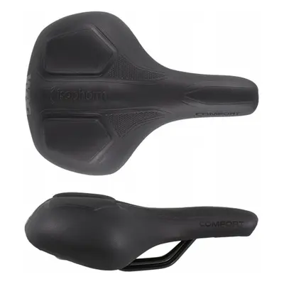 Damen Komfortsattel Isophorm mit Memory Foam, Schwarz 255x180 mm, E-Bike geeignet