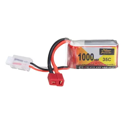 ZOP Power 7,4V 1000mAh 35C 2S LiPo Akku mit T Deans Stecker für RC Drohne