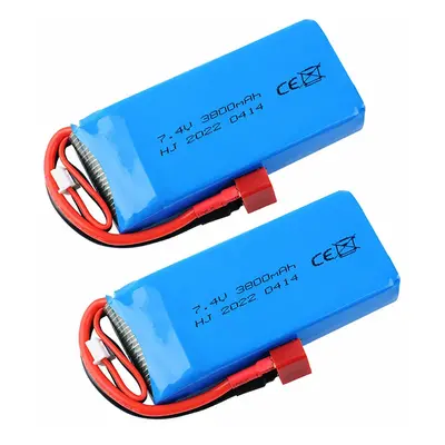 7,4V 3800mAh 2S LiPo-Akku XT60-Stecker für Wltoys 144001/144010/124017/124019/124018/12428 RC Au