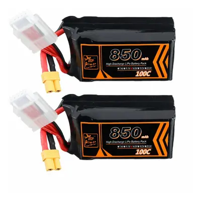 ZOP Power 14.8V 850mAh 100C 4S Lipo Akku mit XT30 Stecker für RC Racing Drohne