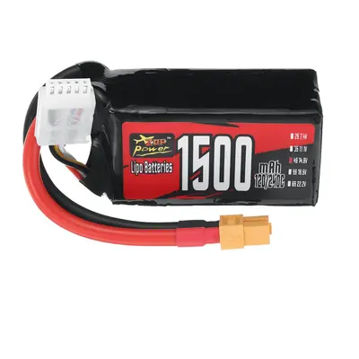 LiPo-Akku von ZOP Power 4S 14,8V 1500mAh 120 / 240C 22,2Wh mit XT60-Stecker für Geprc Cinelog35 