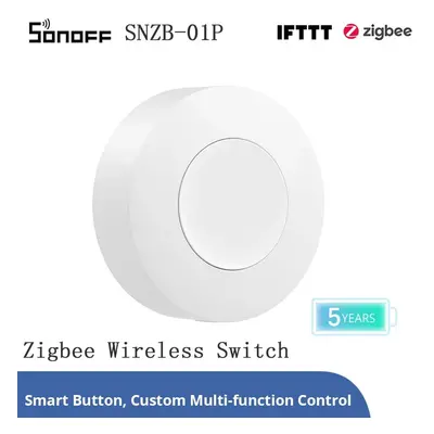 SONOFF SNZB-01P Zigbee3.0 Drahtloser Smart Switch Benutzerdefinierte Tastenaktion Zweifache Kont