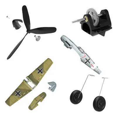 Original Eachine BF109 400mm Mini RC Flugzeug Ersatzteile: Propeller, Empfänger, Fahrwerk, Getri