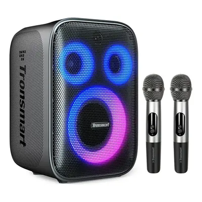 Tronsmart Halo 200 Karaoke-Party-Lautsprecher mit 2 kabellosen Mikrofonen – Schwarz