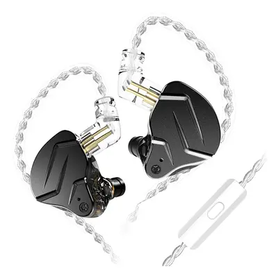 KZ ZSN Pro X Metall-Ohrhörer 1BA + 1DD Hybrid-Technologie HiFi-Bass-Ohrhörer mit Mikrofon – Schw