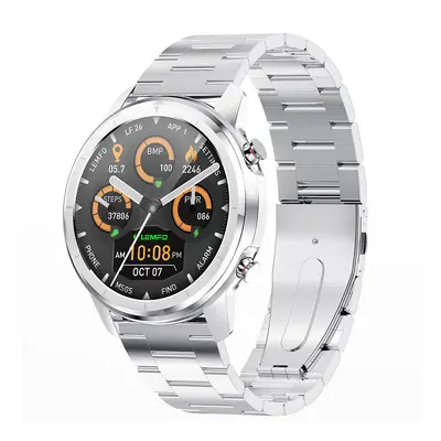 LEMFO LF26 Smartwatch Full Touch HD Amoled Screen Bluetooth 5.0 Sport Fitness Uhr Edelstahl - Si