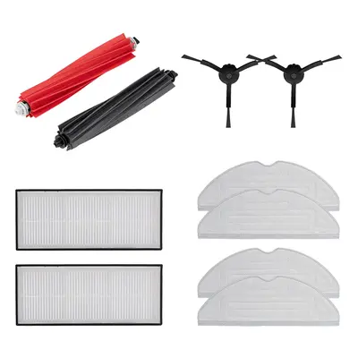Original Roborock S8 Zubehör Set Schwarz (1 x Hauptbürste 2 x Seitenbürste 2 x Filter 4 x Wischt