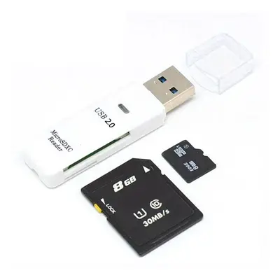 USB 2.0 SD-Kartenleser, 5 Gbit/s Übertragungsgeschwindigkeit für Fernseher, Laptop, Computer, Ka