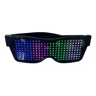 Wiederaufladbare LED-Bluetooth-Brille Schwarzer Rahmen Vier Farben