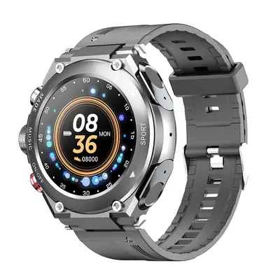 LEMFO T92 Smartwatch 1,28-Zoll-IPS-Farb-Voll-Touchscreen-Sportuhr mit BT-Ohrhörern – Schwarz