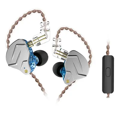 KZ ZSN Pro Wired Earphone Hybrid Technology In-Ear-HiFi-Bass-Ohrhörer mit Mikrofon – Blau