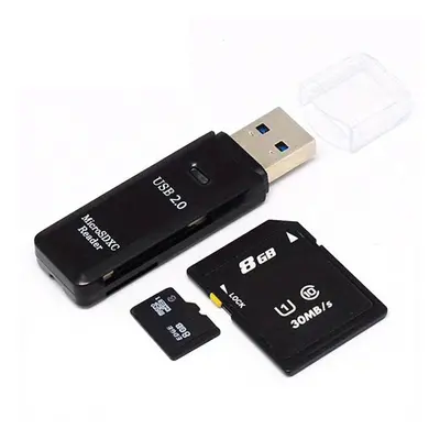 USB 2.0 SD-Kartenleser, 5 Gbit/s Übertragungsgeschwindigkeit für Fernseher, Laptop, Computer, Ka