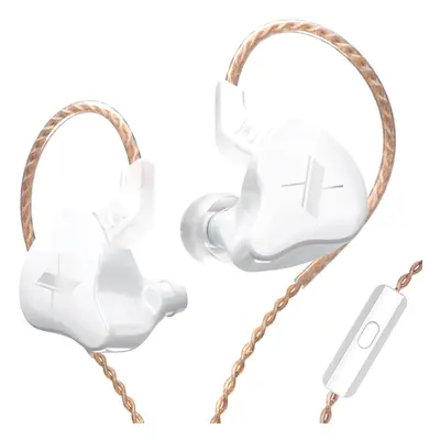 KZ EDX mit kabelgebundenem Mikrofon-Kopfhörer In-Ear-Sport-Headset mit Geräuschunterdrückung – W