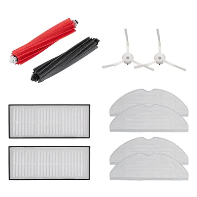 Original Roborock S8 Zubehör Set Weiß (1 x Hauptbürste 2 x Seitenbürste 2 x Filter 4 x Wischtuch