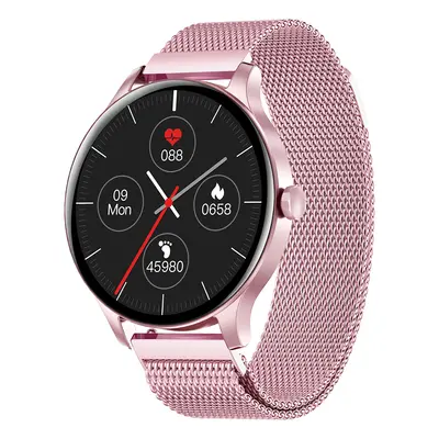 SENBONO NY20 Damen Smartwatch Rund Full Touch Screen Sportuhr Wasserdicht Fitness Tracker für iO