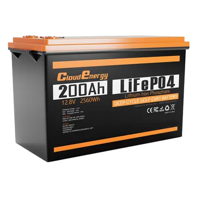 Cloudenergy 12V 200Ah LiFePO4-Akku