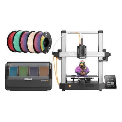 Anycubic Kobra 3 3D-Drucker mit ACE Pro Combo 5 kg Creality Ender-PLA-Filament – 2 kg Regenbogen