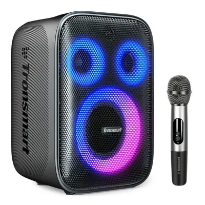 Tronsmart Halo 200 Karaoke-Party-Lautsprecher 120 W mit 1 kabellosen Mikrofon – Schwarz