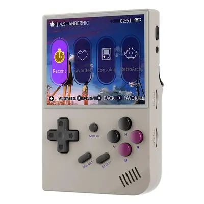 2024 Version ANBERNIC RG35XX Gaming-Handheld, 64 GB TF-Karte, 3,5 Zoll IPS-Bildschirm, Linux-Sys