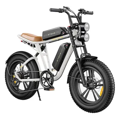 ENGWE M20 13Ah Doppelakku 20 Zoll E-Bike 750W 45Km/h Geschwindigkeit Weiß