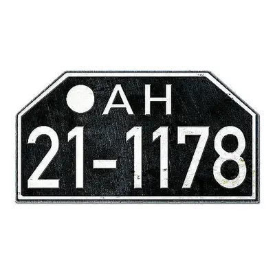 Motorrad Nummernschild AH Amerikanische Zone Hessen 1948 - 56