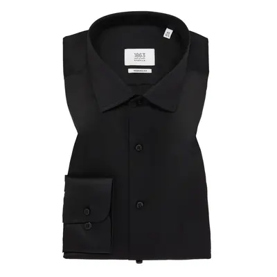 MODERN FIT Luxury Shirt in weiß unifarben