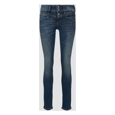 TOM TAILOR Damen Alexa Slim Jeans mit Bio-Baumwolle, blau