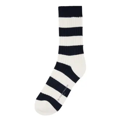 TOM TAILOR Herren Socken mit Blockstreifen, blau, Gestreift