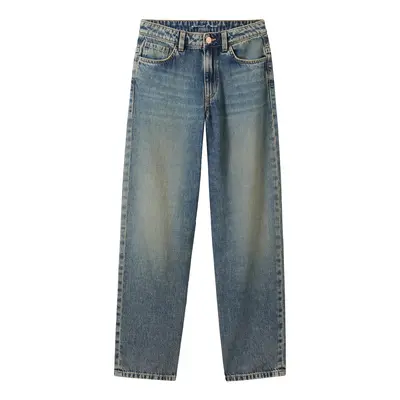 TOM TAILOR Mädchen Lockere Skater Jeans mit recycelter Baumwolle, blau, Uni