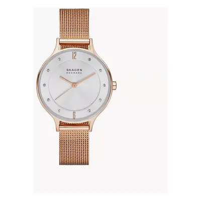 Skagen Uhr Anita Lille Milanaise Edelstahl roségoldfarben