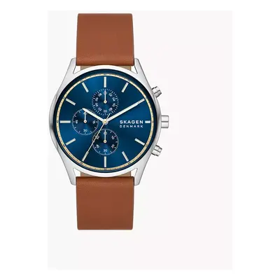 Skagen Uhr Holst Chronograph Leder braun