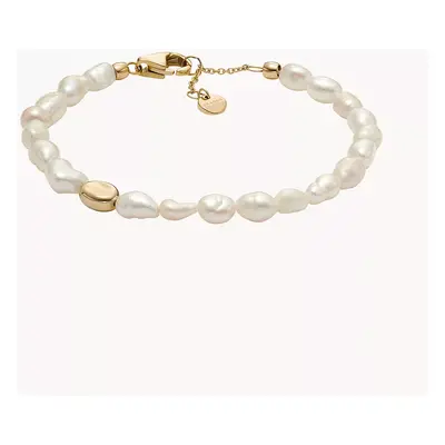 Skagen Armband Agnethe Pearl Beads Süßwasserperlen weiß - Goldfarben