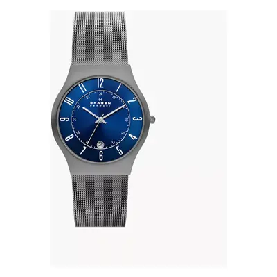 Skagen Uhr Sundby Titanium und anthrazitfarbenes Milanaiseband aus Edelstahl