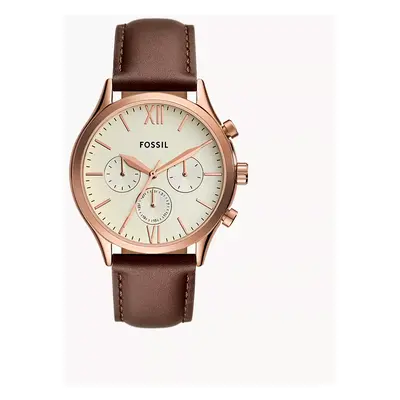 Fossil Outlet Uhr Fenmore Multifunktionswerk Leder braun