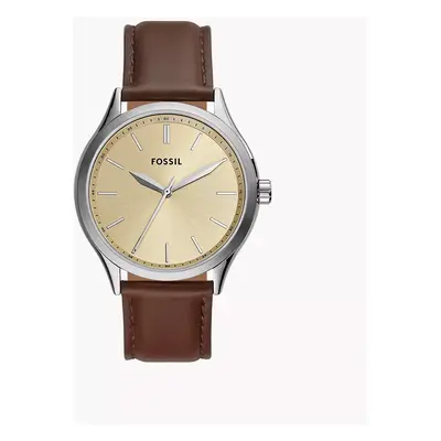 Fossil Outlet Uhr Fenmore 3-Zeiger-Werk Leder braun