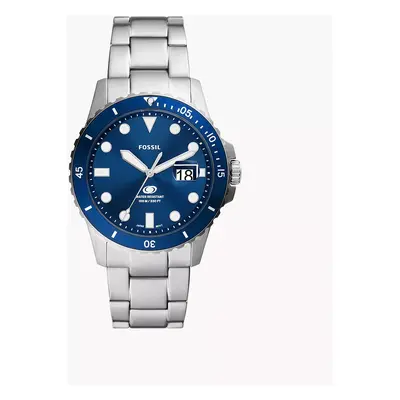 Fossil Uhr Fossil Blue Dive 3-Zeiger-Werk Datum Edelstahl