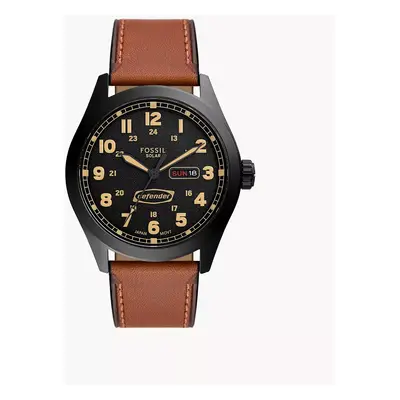 Fossil Uhr Defender Solarwerk Leder braun