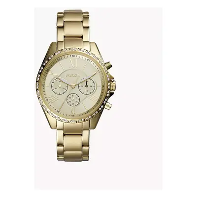 Fossil Outlet Damenuhr Modern Courier Chronograph Edelstahl Gold