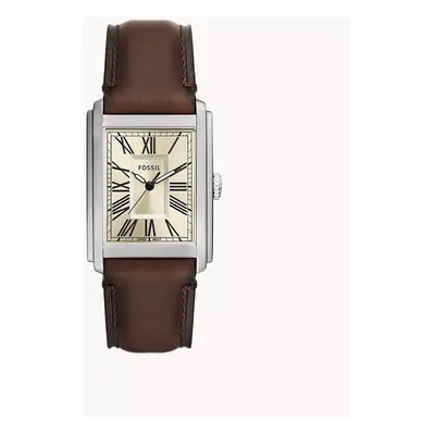 Fossil Uhr Carraway 3-Zeiger-Werk Leder braun