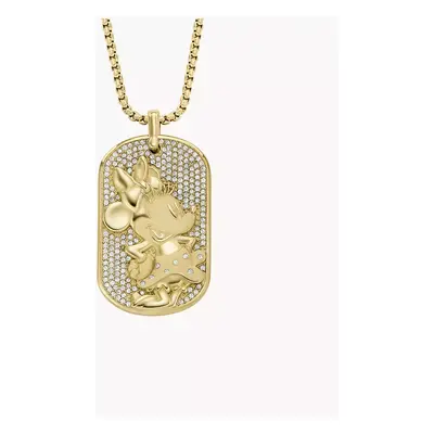 Fossil Kette Disney Fossil Dog Tag Special Edition Edelstahl goldfarben - Transparent