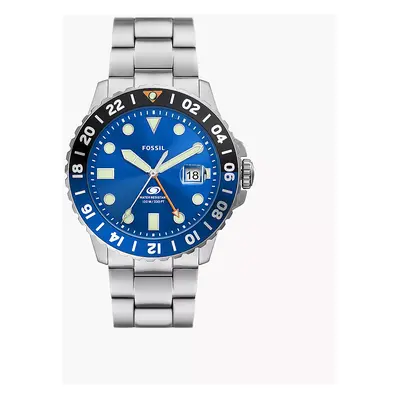 Fossil Uhr Fossil Blue GMT Edelstahl