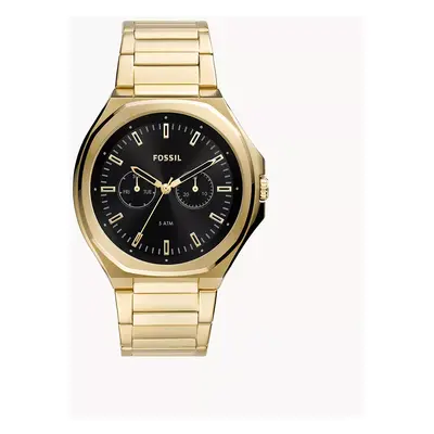 Fossil Outlet Uhr Evanston Multifunktionswerk Edelstahl goldfarben