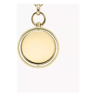 Fossil Kette Heritage Legacy Charm Anhänger Edelstahl goldfarben - Goldfarben