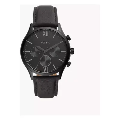 Fossil Outlet Herrenuhr Fenmore Multifunktion Leder Schwarz