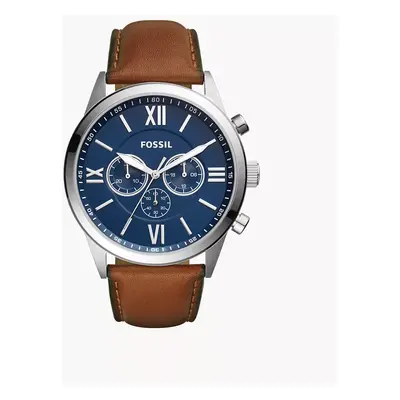 Fossil Outlet Herrenuhr Flynn Chronograph Leder Braun