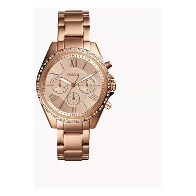 Fossil Outlet Damenuhr Modern Courier Chronograph Edelstahl Roségold