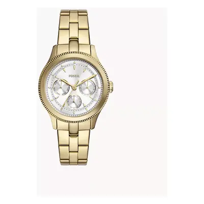 Fossil Outlet Uhr Brynn Multifunktionswerk Edelstahl goldfarben